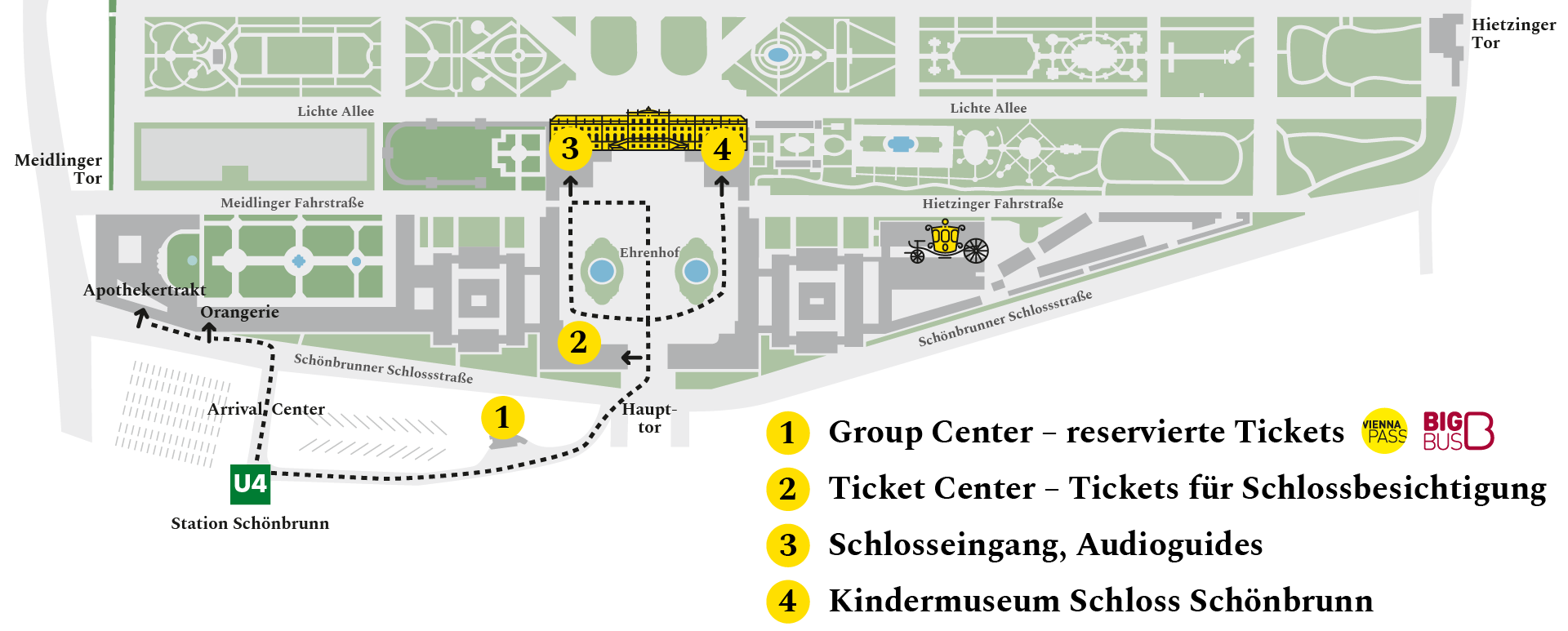 Zugangsplan-190906-DE 858b68b96a © Schloß Schönbrunn Kultur- und Betriebsges.m.b.H.